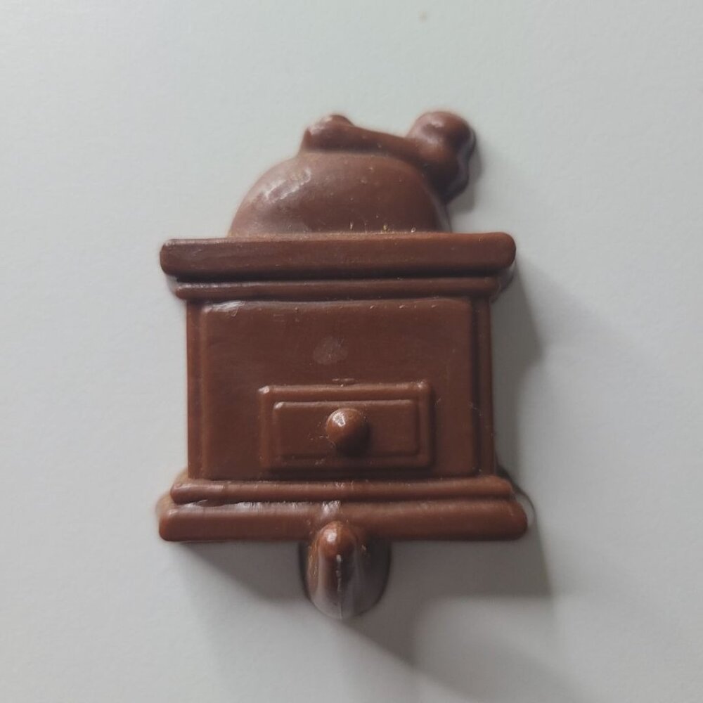 Coffee‎ Grinder Kitchen Magnet Brown 2 Inch Plastic Hook